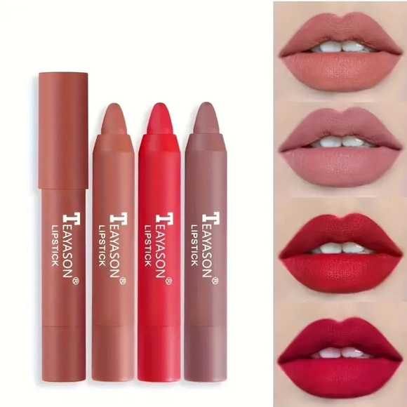 One Teayason Velvet Smooth Waterproof Matte Lipstick Pencil - Choose Color - Picture 5 of 13